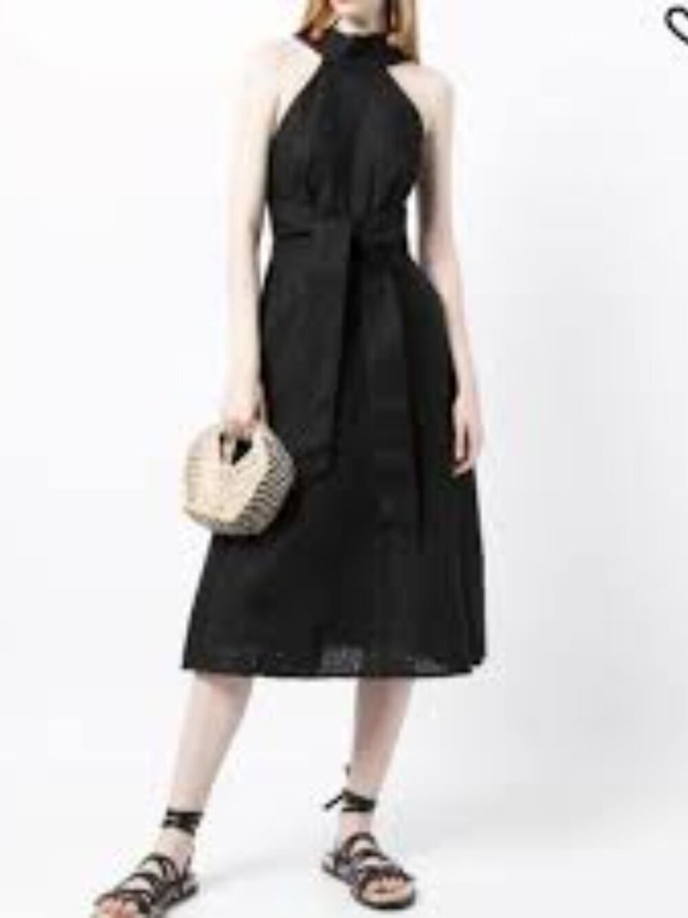 ACLER Women's Black Amber Halter Neck Dress Size 6
